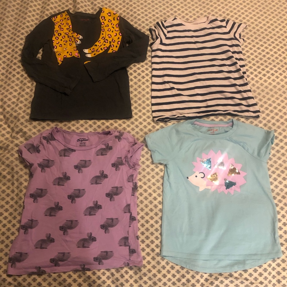 Lot of 4 girls t shirts